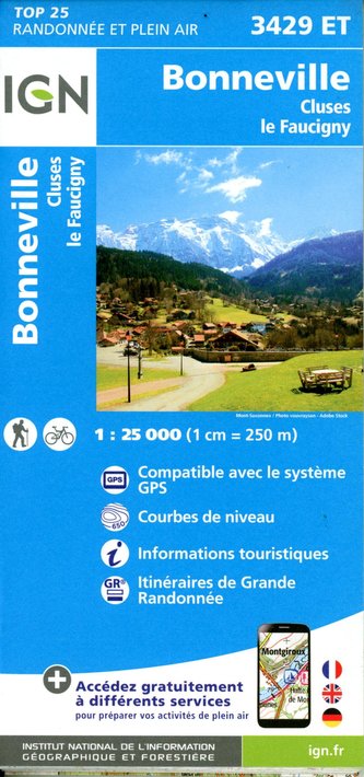 Bonneville - Cluses 1:25 000