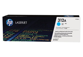 HP tisková kazeta CF381A azurová, originál