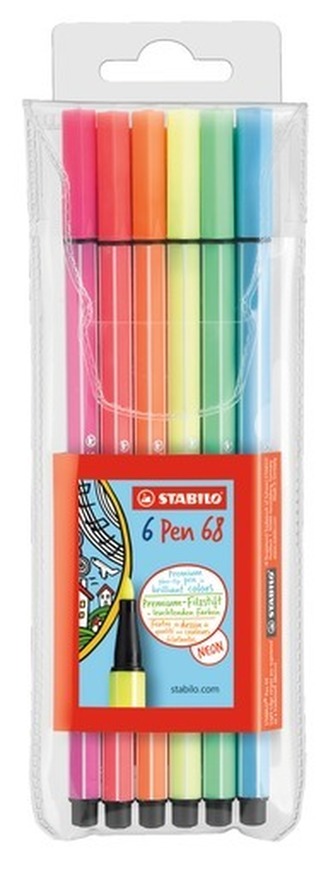 STABILO Pen 68 6 ks Pouzdro