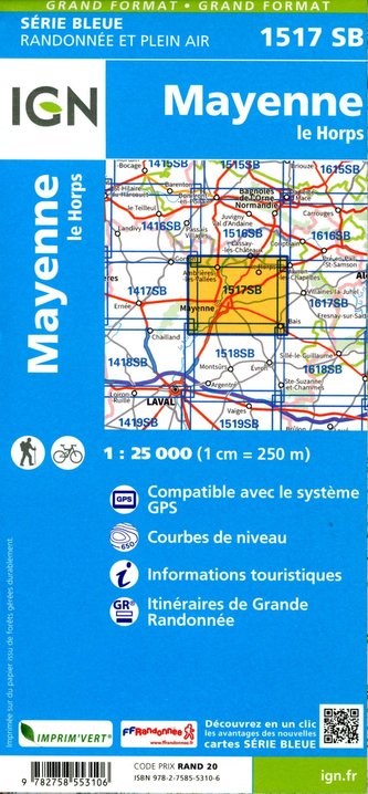 Mayenne le Horps 1:25 000