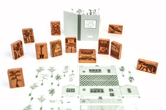 DWOOD Mobilhouse pro tetu a Grétu 13 dílů - doplněk k dřevěné stavebnici s příběhem