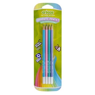 Ołówek trójkątny pastel HB 4szt. CRICCO