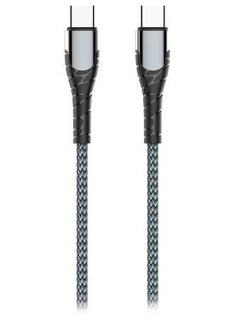 Colorway Datový Kabel USB-C/ USB-C/ 3A/ Fast Charging 65W/ 1m/ Šedivý