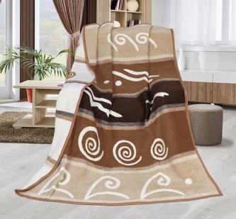 Přikrývka Karmela PLUS  jednolůžko - elipsa - 150x200 cm