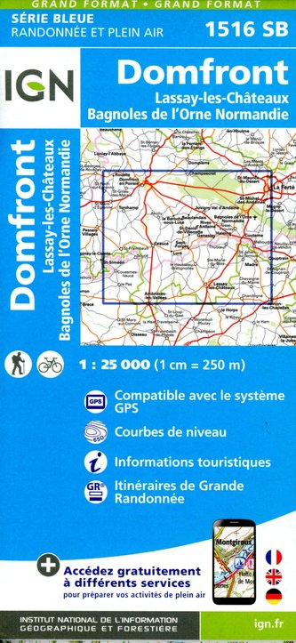 Domfront  Lassay-les-Cháteaux 1:25 000