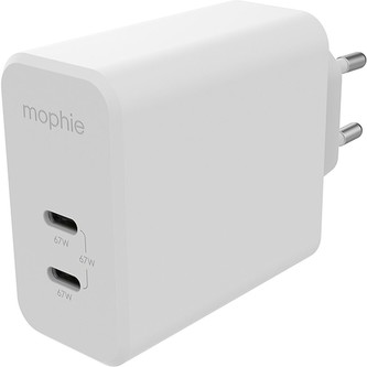 Mophie síťový adaptér GaN USB-C/PD 67W bílá