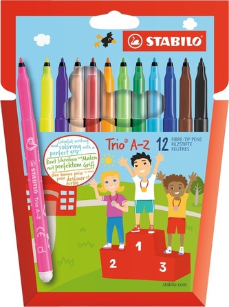STABILO Trio A-Z 12 ks Pouzdro
