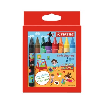 STABILO Yippy Wax  Jumbo Voskovky,8 ks pouzdro