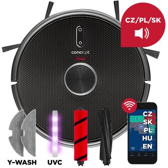 VR3210 Robotický vysavač s mopem 3 v 1 REAL FORCE Laser UVC Y-wash VR3210 Robotický vysavač s mopem 3 v 1 REAL FORCE Laser UVC Y-wash