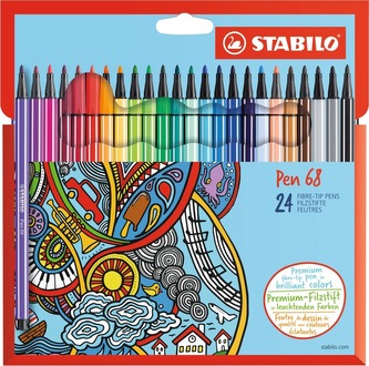 STABILO Pen 68 24 ks Kartónové Púzdro