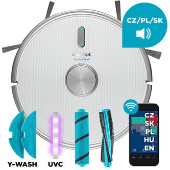 VR3205 Robotický vysavač s mopem 3 v 1 PERFECT CLEAN Laser UVC Y-wash