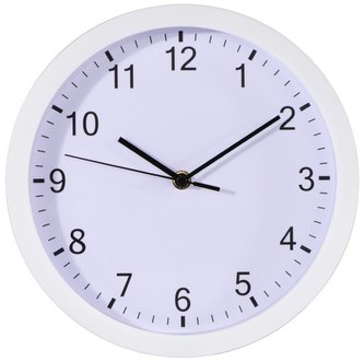 HAMA nástěnné hodiny Pure/ průměr 25 cm/ tichý chod/ 1x AA baterie/ bílé