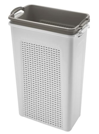 KOŠ NA ŠPINAVÉ PRÁDLO 45X2L,44X26X58CM,PLAST