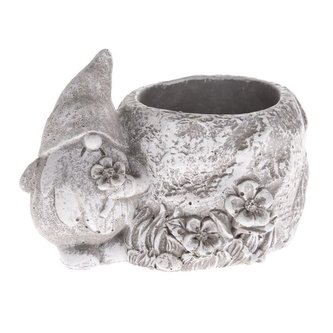 Betonový květináč se skřítkem, 0/32