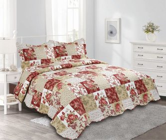 Přehoz na dvoulůžko + 2 polštáře, 0/6