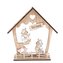 Dřevěná dekorace - domek, 6/72