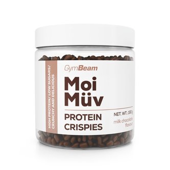 MoiMüv Protein Crispies - GymBeam - mléčná čokoláda - 190 g