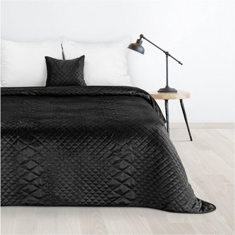 Přehoz na postel TEKSY černá 220x240 cm Mybesthome