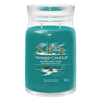 YANKEE CANDLE Winter Night Stars svíčka 567g / 5 knotů (Signature velký)