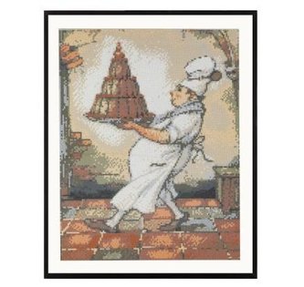 Grafix Diamantový obrázek 40 x 50 cm - Pekař Grafix Diamantový obrázek 40 x 50 cm - Pekař