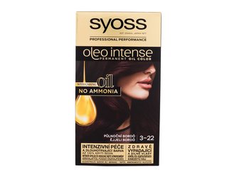 Syoss Oleo Intense Barva na vlasy Permanent Oil Color 50 ml 3-22 Midnight Bordeaux pro ženy