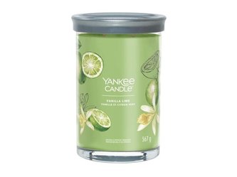 YANKEE CANDLE Vanilla Lime svíčka 567g / 5 knotů (Signature tumbler velký )