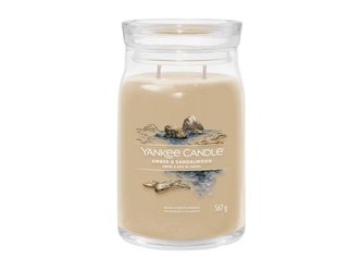 YANKEE CANDLE Amber & Sandalwood svíčka 567g / 5 knotů (Signature velký)