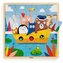 Djeco Dřevěné puzzle loďka