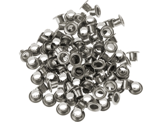 EXTOL CRAFT očka-druky, sada 100ks, barva stříbrný nikl