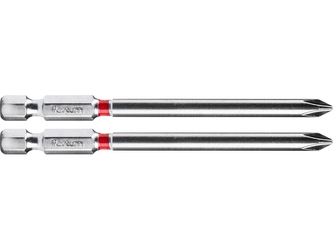 FORTUM hrot křížový phillips, sada 2ks, PH 1x90mm, S2