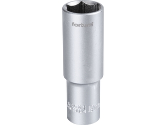 FORTUM hlavice nástrčná prodloužená 1/2", 19mm, L 77mm