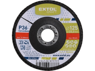 EXTOL CRAFT kotouč lamelový šikmý korundový, P36, O 125mm