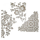 SIZZIX Thinlits vyřezávací  kovové šablony - květinové mixy 3 ks