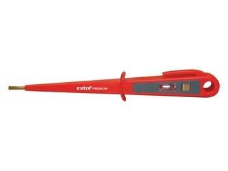 EXTOL PREMIUM zkoušečka napětí 100-250V, délka 190mm