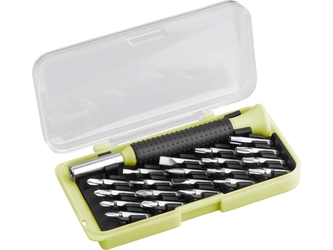 EXTOL CRAFT šroubovák hodinářský s mini-hroty, sada 21ks, CrV