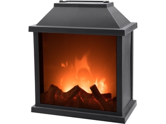 EXTOL LIGHT krb s plápolajícím ohněm LED