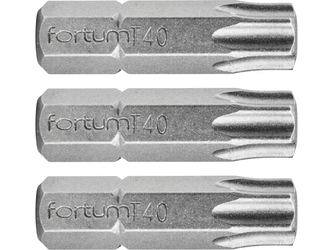 FORTUM hrot TORX, sada 3ks, T 40x25mm, S2