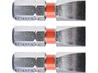 FORTUM hrot plochý sada 3ks, 7x25mm, S2