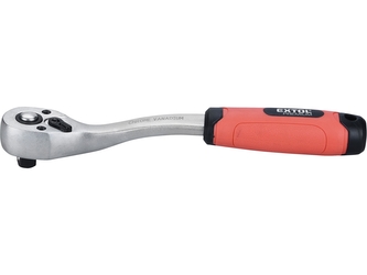 EXTOL PREMIUM ráčna tvarovaná, 45 zubů, 3/8", L 208mm, Crv