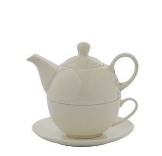 Čajová souprava 260ml+390ml bílá