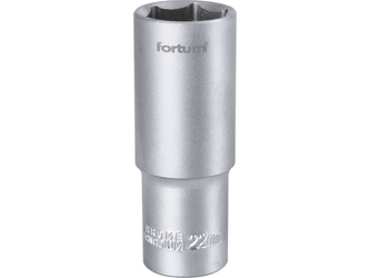hlavice nástrčná prodloužená 1/2", 22mm, L 77mm