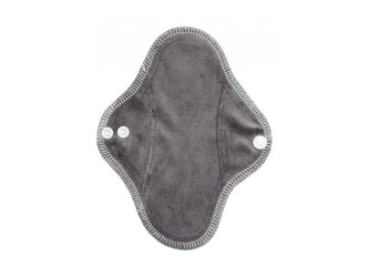 Denní vložka (PUL) - Lesní skřítek, tmavě šedý velur (kojenecký plyš)