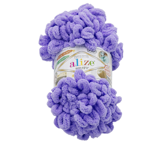Příze PUFFY - fialová - 100g / 9 m
