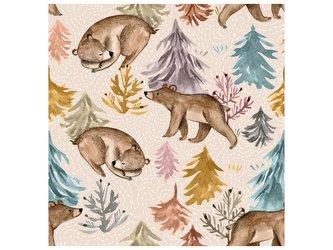 BIO Denní vložka (PUL) - O čem se zdá medvědům & přírodní bambusovo-biobavlněné froté