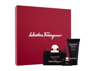 Salvatore Ferragamo Signorina parfémovaná voda 100 ml + parfémovaná voda 5 ml + tělové mléko 50 ml