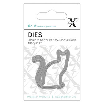 DOCRAFTS Xcut vyřezávací kovová šablona 4 x 4 cm - kočka