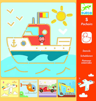 Djeco Šablony Doprava