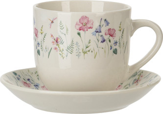 Šálek s podšálkem KVĚTINY