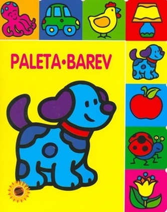 Paleta barev Pejsek - omalovánka
