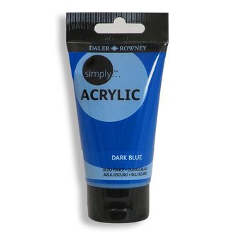 Daler - Rowney SIMPLY akrylová barva - Dark Blue 250ml